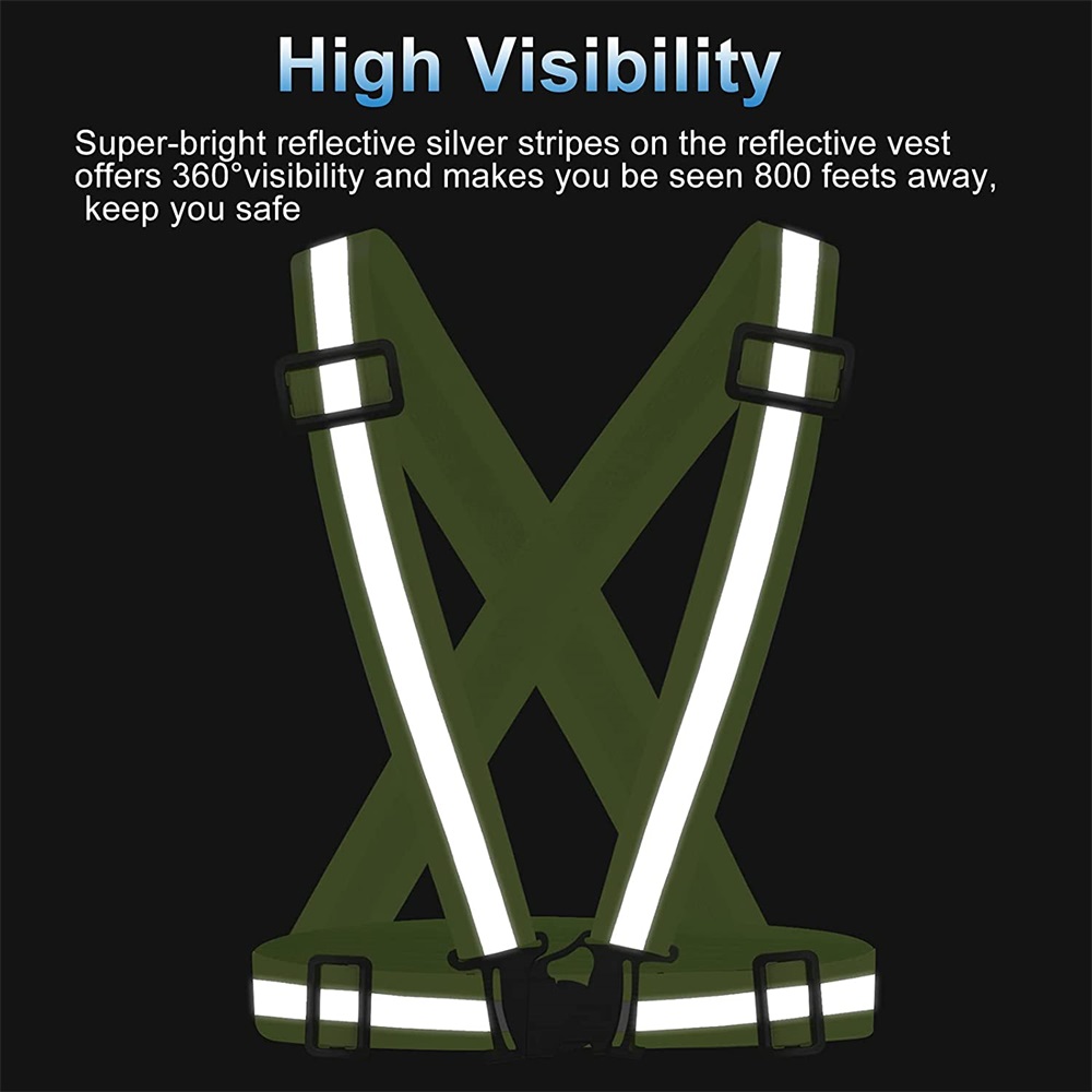 الأشرطة العاكسة ليلة العمل الأ - مراجعة Reflective Cycling Vest High Visibility وسعره