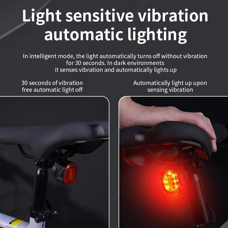 ضوء ذكي للدراجات مع مستشعر فرا - مراجعة Smart Bike Brake Sensor Rear Light وسعره