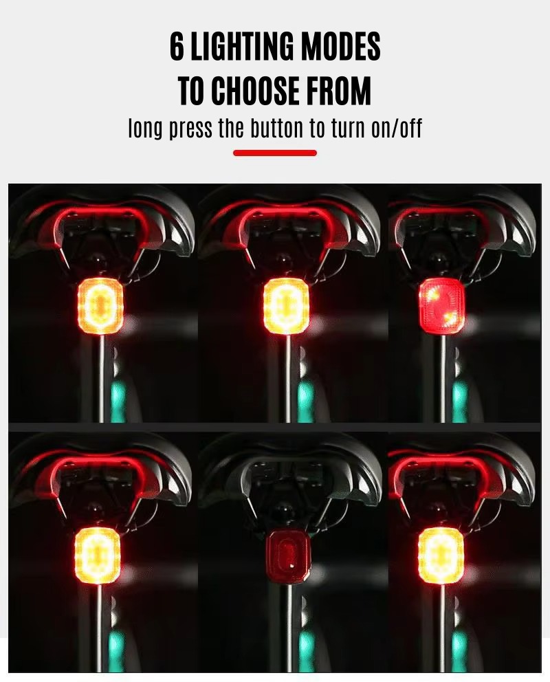 ضوء ذكي للدراجات مع مستشعر فرا - مراجعة Smart Bike Brake Sensor Rear Light وسعره