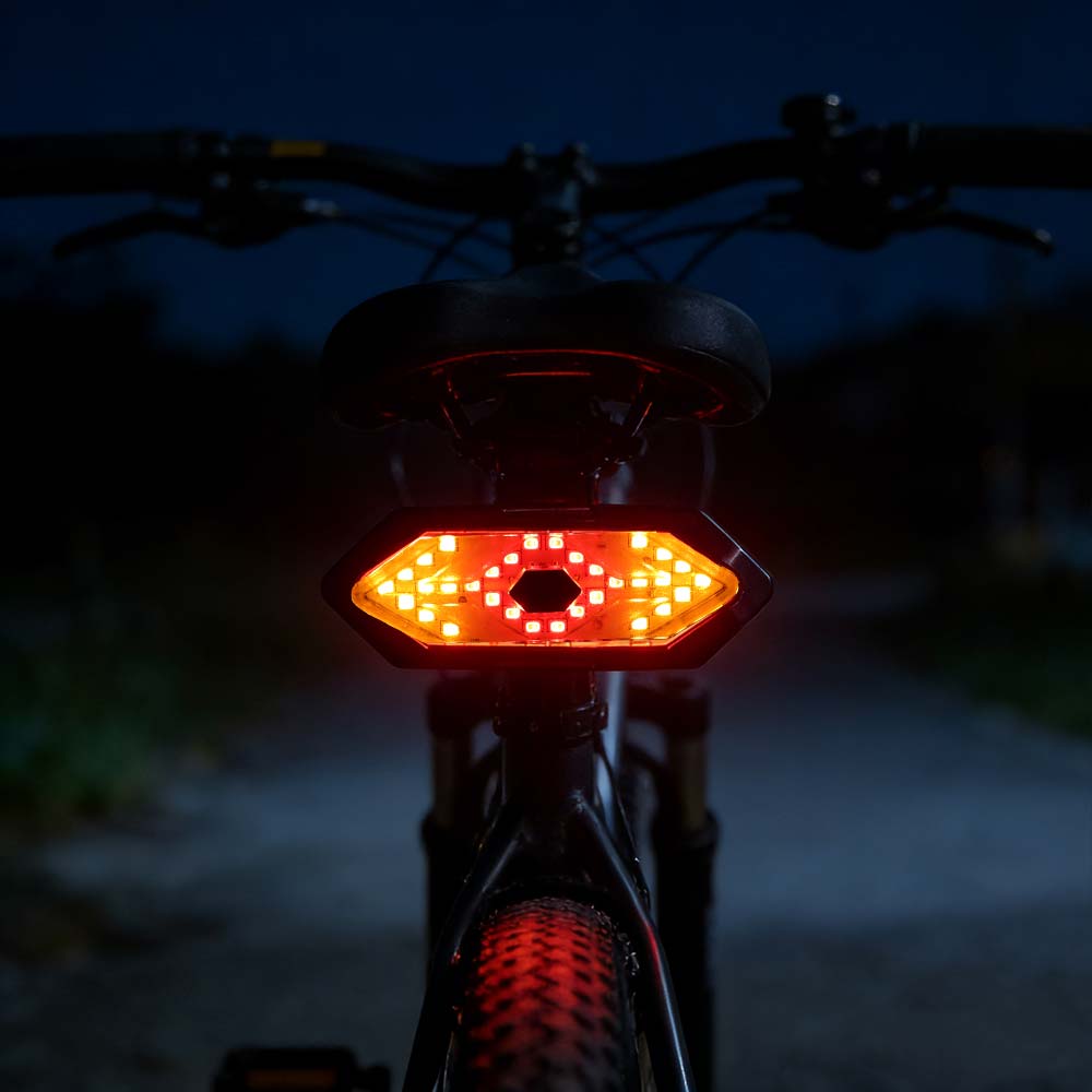 ضوء إشارة انعطاف لاسلكي للدراج - مراجعة Turn Signal Bike Light Wireless Remote وسعره