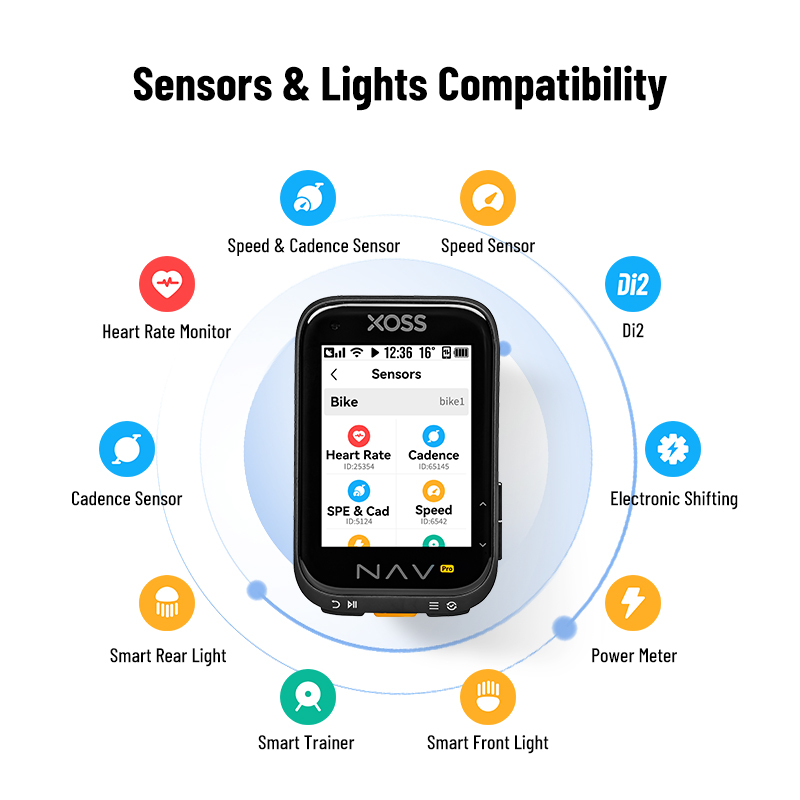 جهاز XOSS Nav Pro اللاسلكي الذ - مراجعة Cycling Computer Gps Wireless Color Screen وسعره
