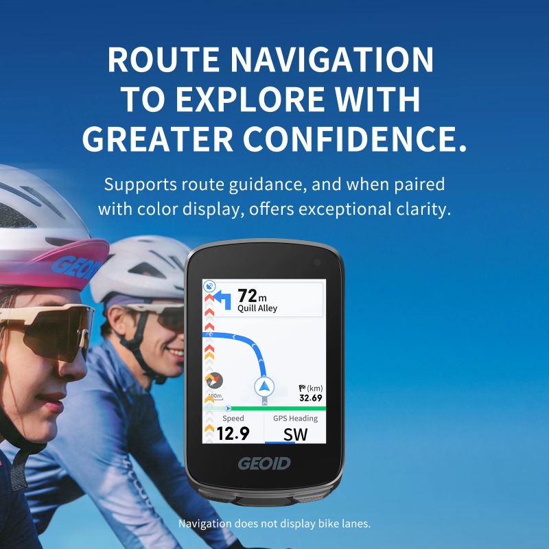 جهاز كمبيوتر للدراجات GEOID CC - مراجعة Cycling Computer Gps Wireless Color Screen وسعره