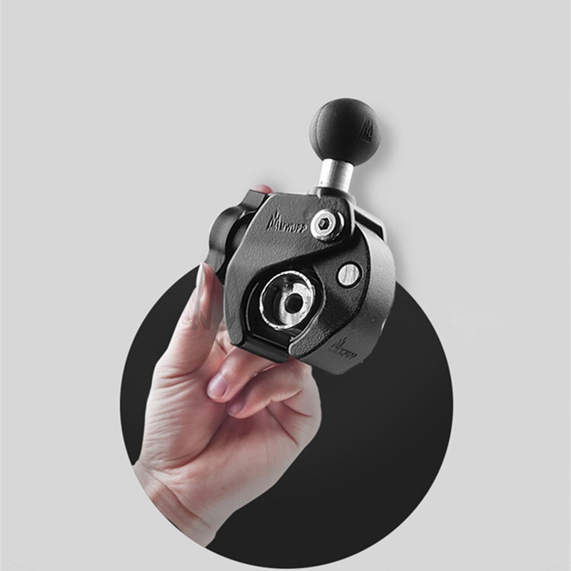 مخلب المشبك دراجة نارية المقود - مراجعة Action Camera Bike Mount Aluminum وسعره