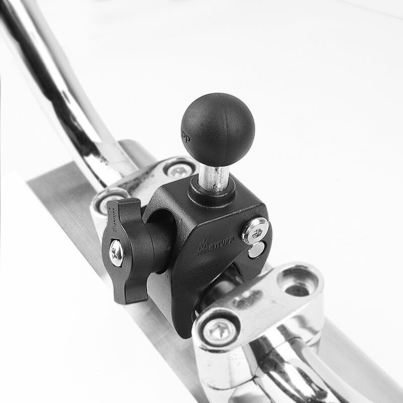 مخلب المشبك دراجة نارية المقود - مراجعة Action Camera Bike Mount Aluminum وسعره