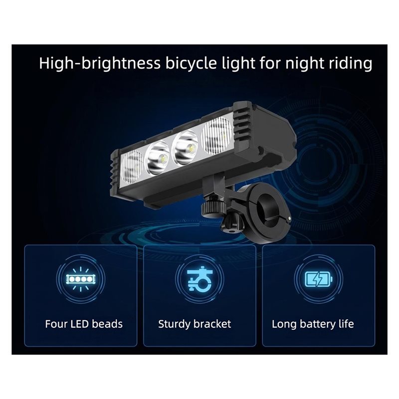 مصباح أمامي للدراجة بقوة 2000  - مراجعة Bike Headlight 2000 Lumens Rechargeable وسعره