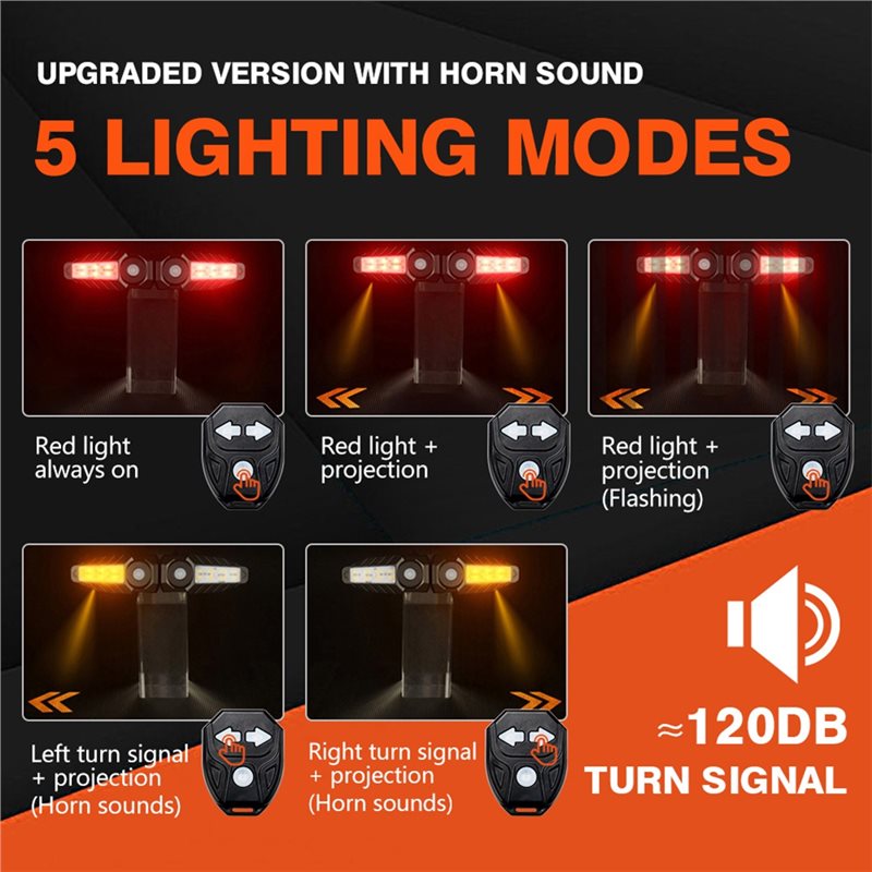 مصباح إشارة الانعطاف للدراجات  - مراجعة Turn Signal Bike Light Wireless Remote وسعره