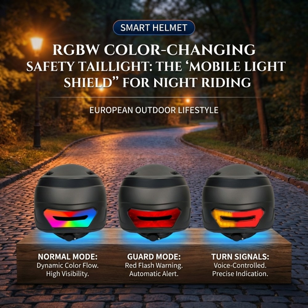 خوذات ذكية مزودة بكاميرا 1080P - مراجعة Bike Tail Light With Camera 1080P وسعره