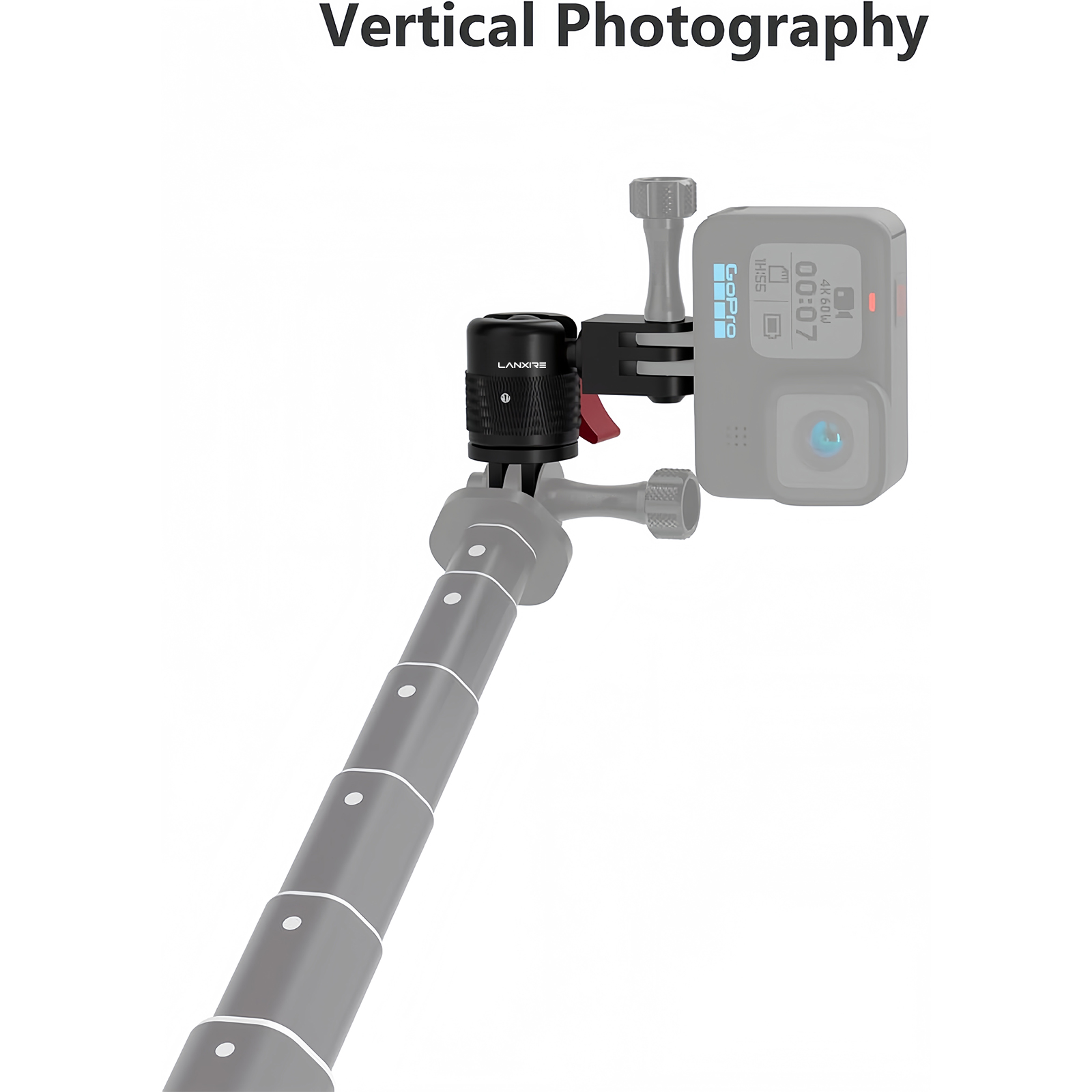 Lanxire حامل كاميرا قابل للتعد - مراجعة Action Camera Bike Mount Aluminum وسعره