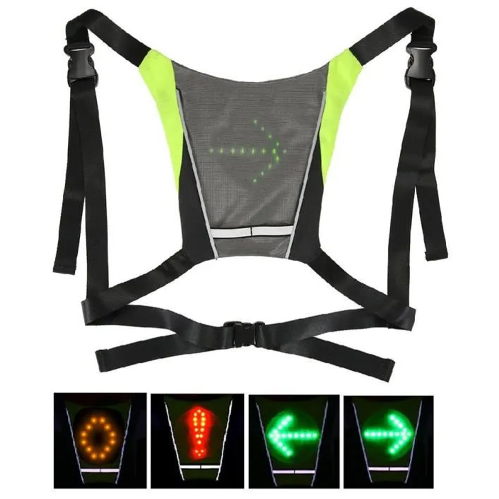سترة إشارة انعطاف LED قابلة لل - مراجعة Reflective Cycling Vest High Visibility وسعره