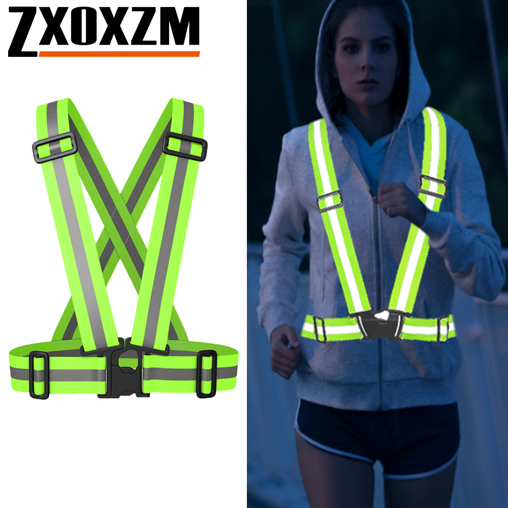 قطعة واحدة من سترة الجري الليل - مراجعة Reflective Cycling Vest High Visibility وسعره