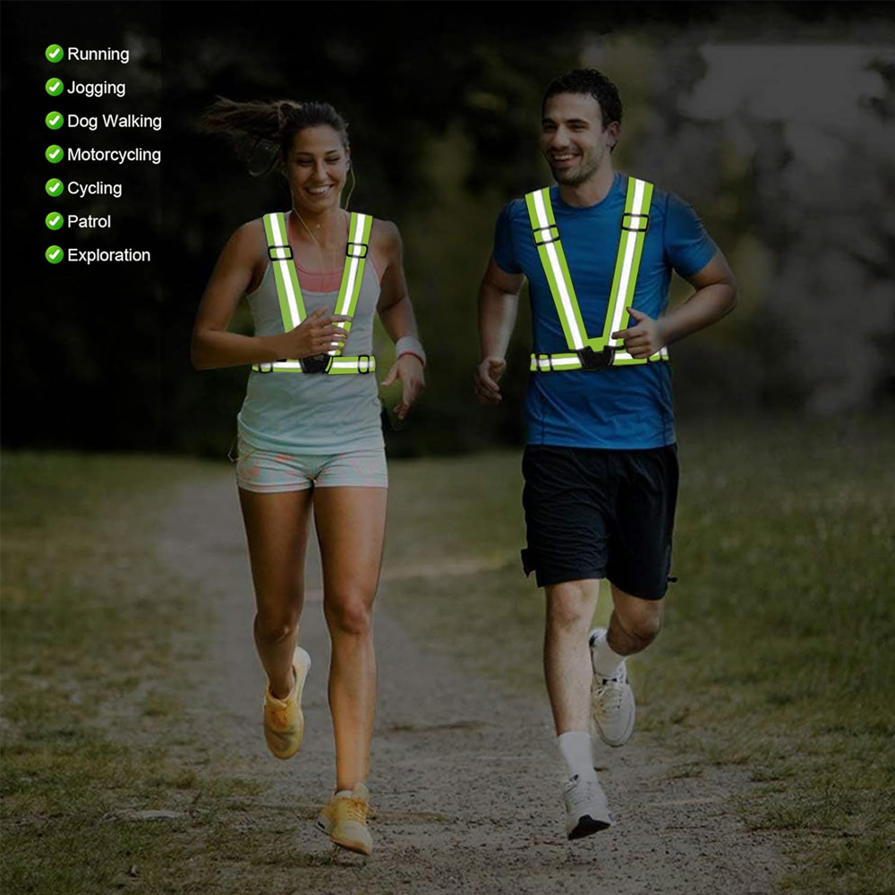 قطعة واحدة من سترة الجري الليل - مراجعة Reflective Cycling Vest High Visibility وسعره