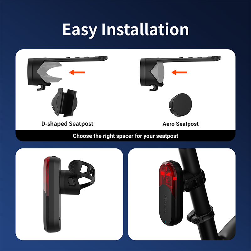    ضوء خلفي ذكي للدراجة COOSP - مراجعة Cycling Radar Tail Light Rear Warning وسعره