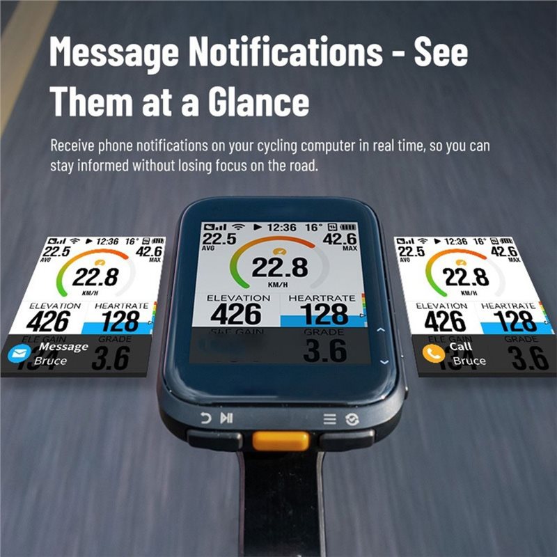 جهاز كمبيوتر ذكي للدراجات A74K - مراجعة Cycling Computer Gps Wireless Color Screen وسعره