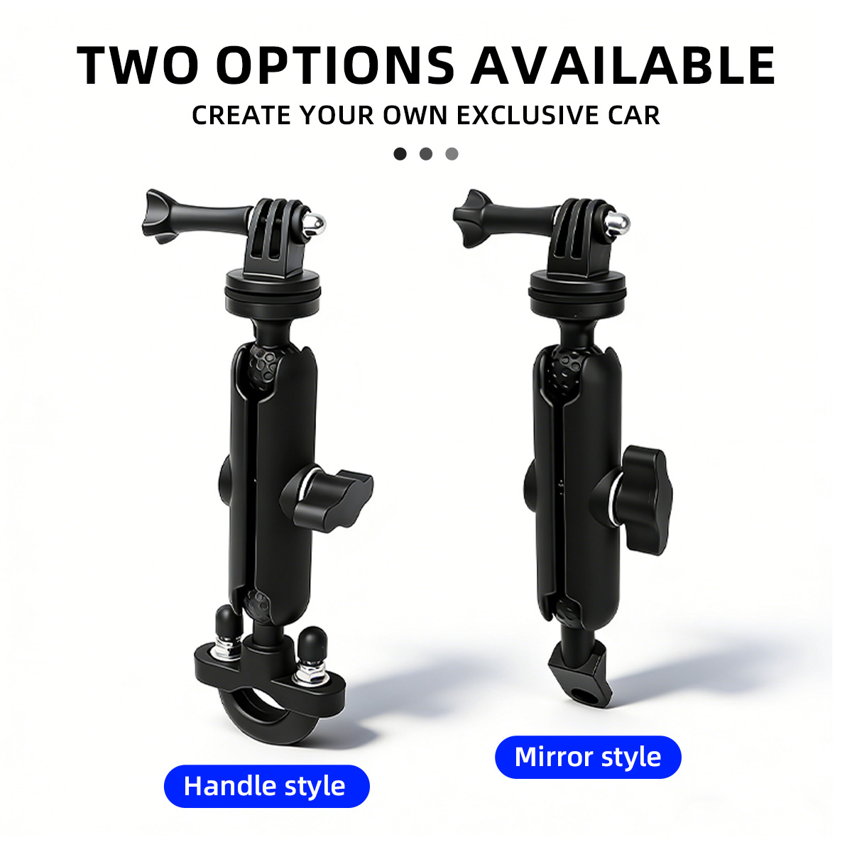 حامل كاميرا للدراجات النارية و - مراجعة Action Camera Bike Mount Aluminum وسعره