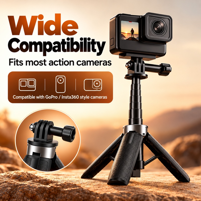 حامل ثلاثي القوائم X30 متوافق  - مراجعة Action Camera Bike Mount Aluminum وسعره