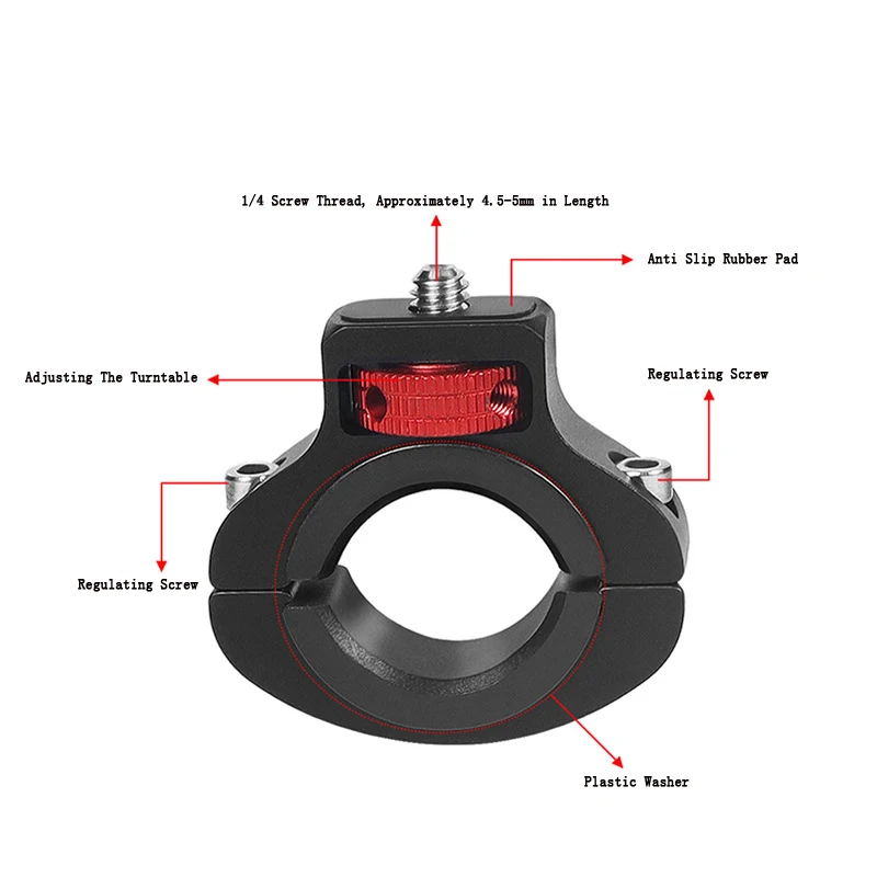 حامل مقود دراجة من الألومنيوم  - مراجعة Action Camera Bike Mount Aluminum وسعره