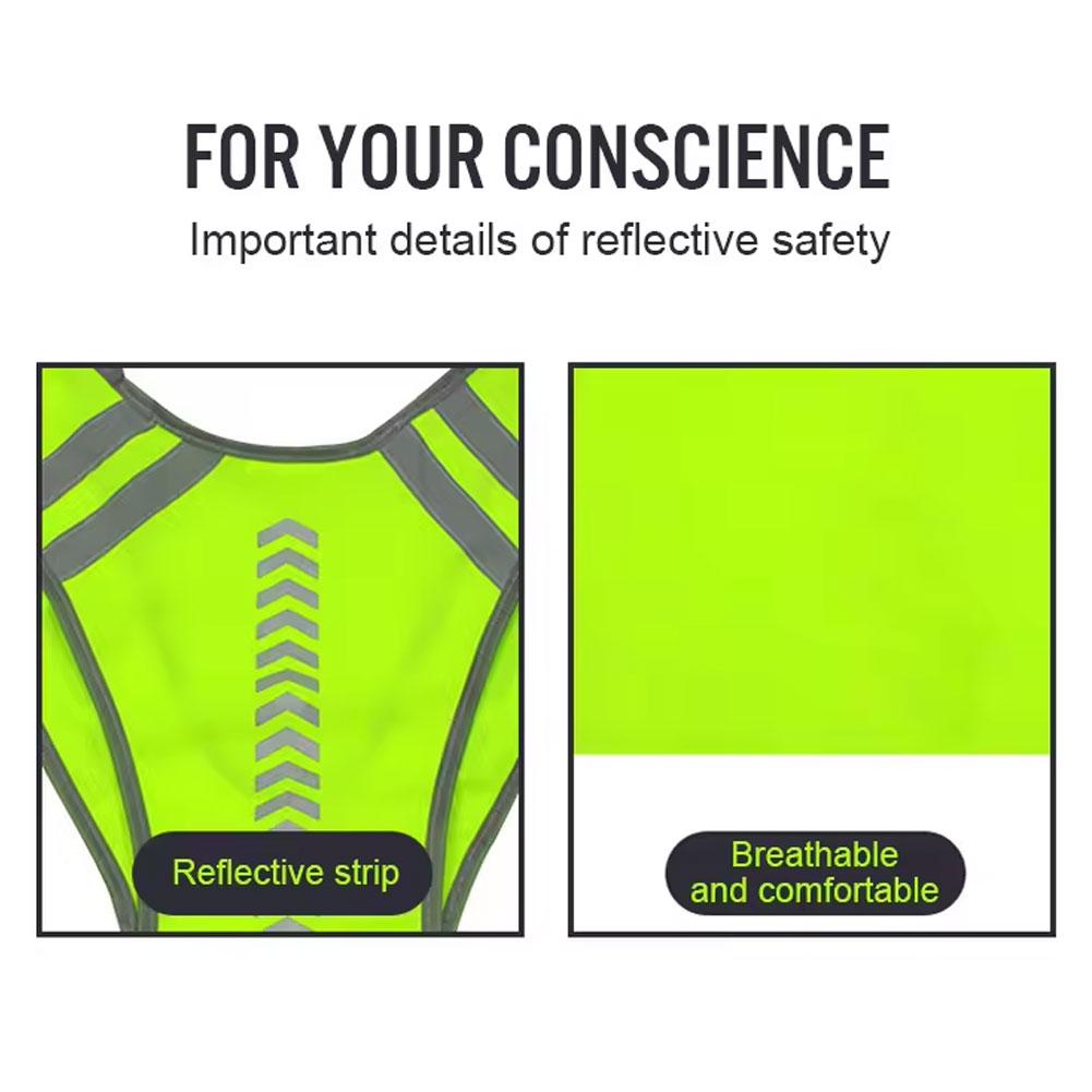 وضوح عالية السلامة تسليط الضوء - مراجعة Reflective Cycling Vest High Visibility وسعره