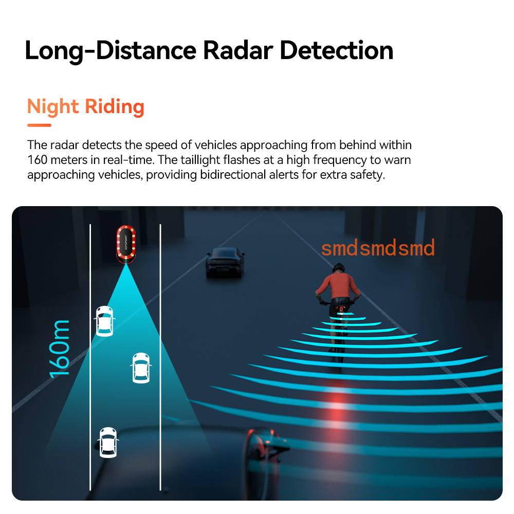 ضوء خلفي ذكي للدراجة SRmini مع - مراجعة Cycling Radar Tail Light Rear Warning وسعره