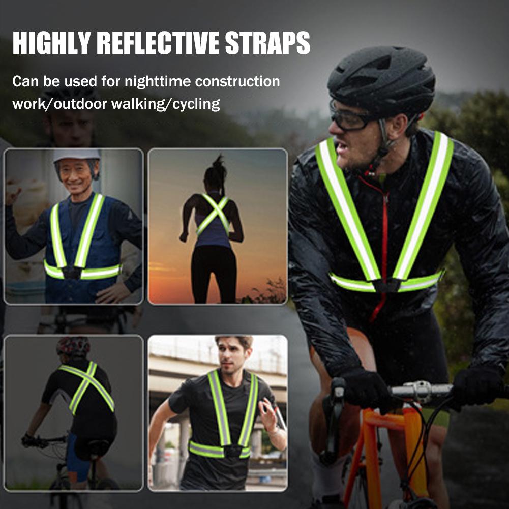 سترة عاكسة عالية الوضوح، أشرطة - مراجعة Reflective Cycling Vest High Visibility وسعره