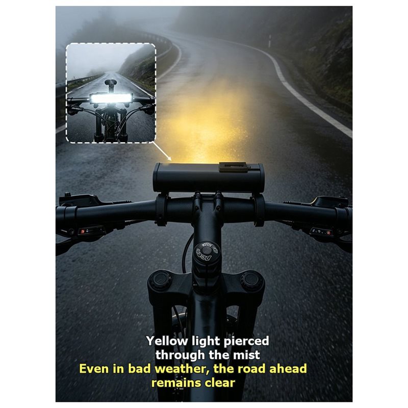 مجموعة إضاءة الدراجة A79E، 200 - مراجعة Bike Headlight 2000 Lumens Rechargeable وسعره