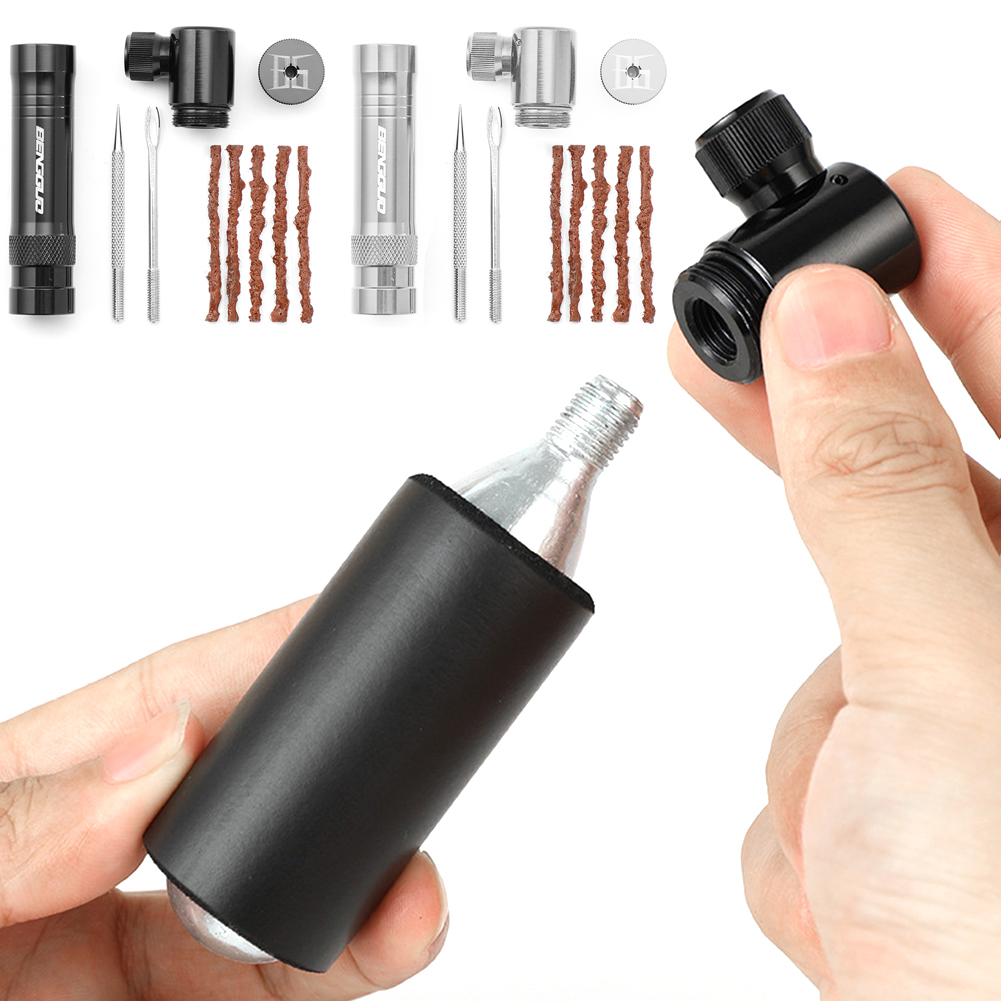مضخة هواء صغيرة للدراجات مع طق - مراجعة Co2 Tire Inflator Bike Repair وسعره