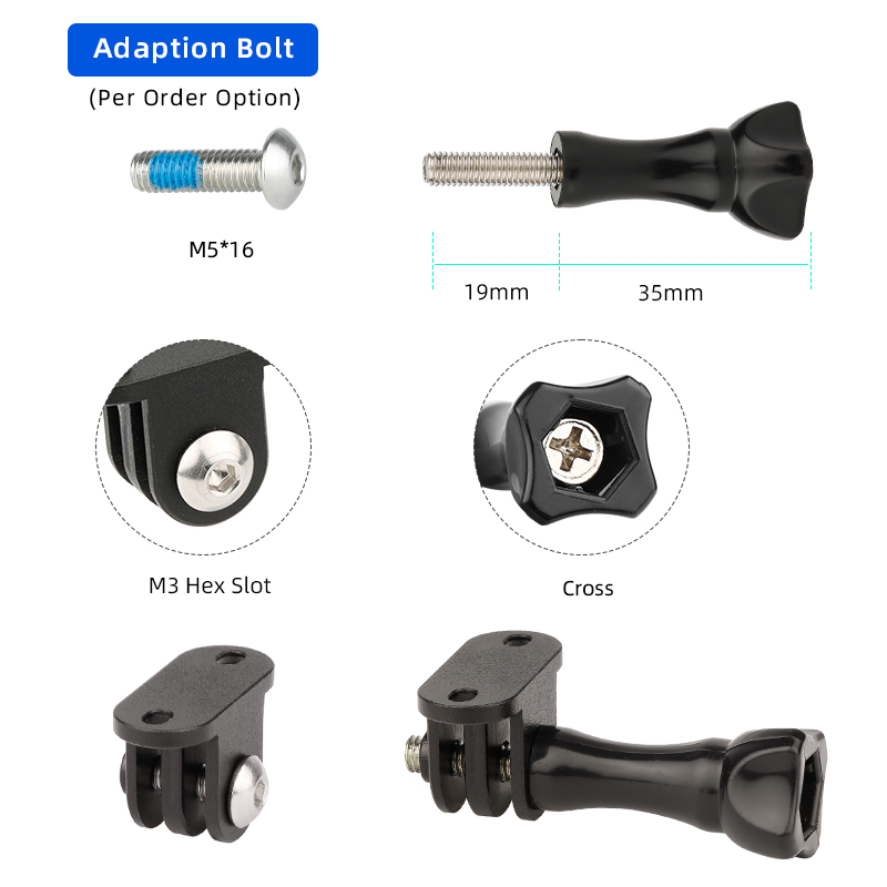 حوامل تثبيت كمبيوتر الدراجة من - مراجعة Action Camera Bike Mount Aluminum وسعره