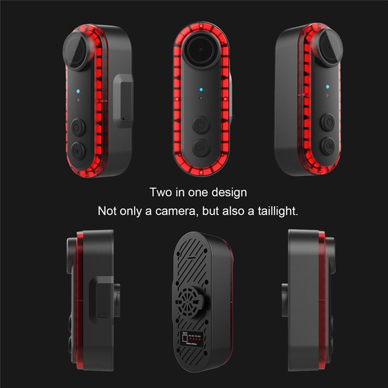 ضوء خلفي للدراجة CGDS مع كامير - مراجعة Bike Tail Light With Camera 1080P وسعره