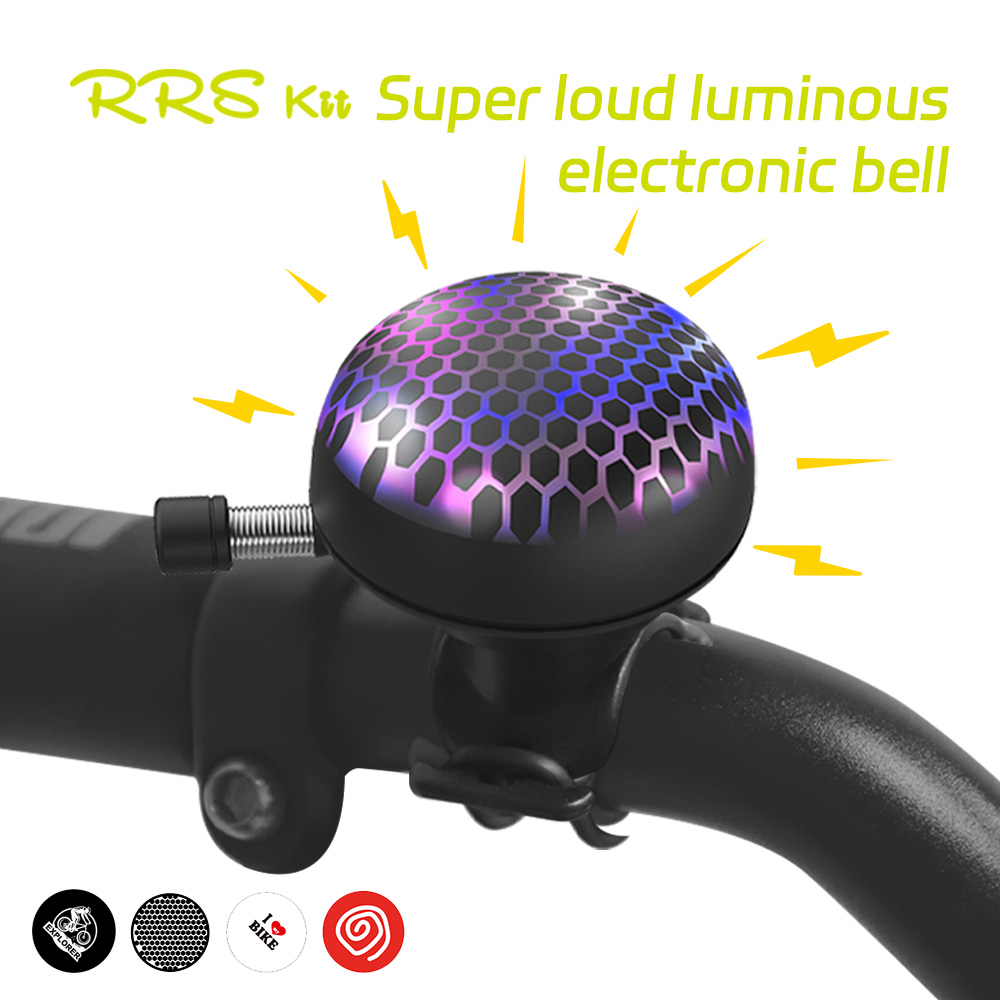 Rrskit-جرس تلألؤ إلكتروني فائق - مراجعة Bike Bell Electronic Loud Horn وسعره