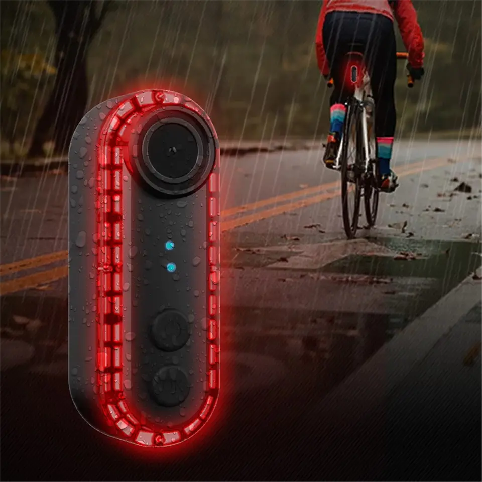 جديد الدراجة الذيل ضوء مع كامي - مراجعة Bike Tail Light With Camera 1080P وسعره