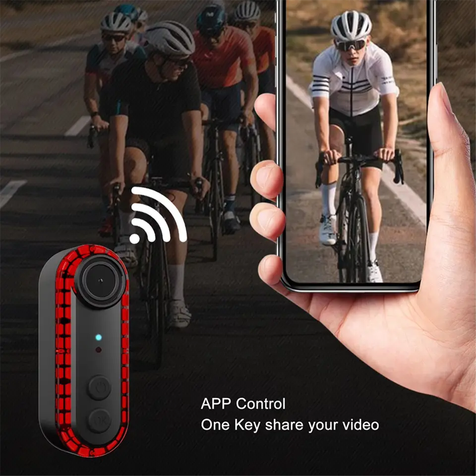 جديد الدراجة الذيل ضوء مع كامي - مراجعة Bike Tail Light With Camera 1080P وسعره