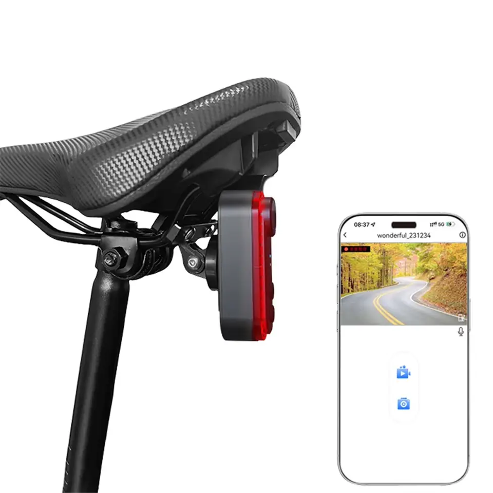 جديد الدراجة الذيل ضوء مع كامي - مراجعة Bike Tail Light With Camera 1080P وسعره