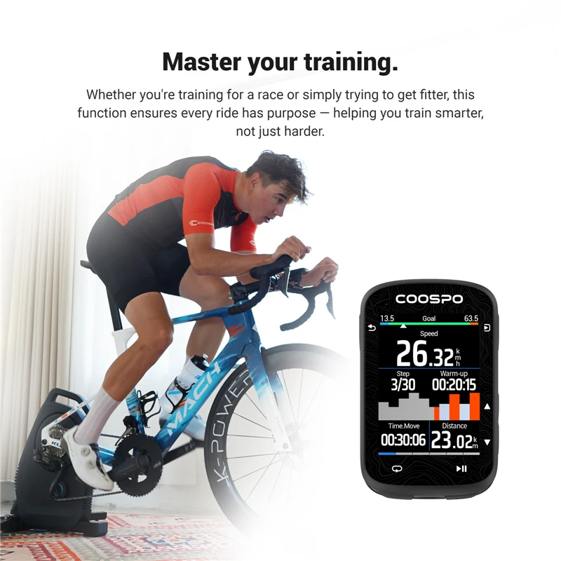 جهاز كمبيوتر دراجات COOSPO CS6 - مراجعة Cycling Computer Gps Wireless Color Screen وسعره