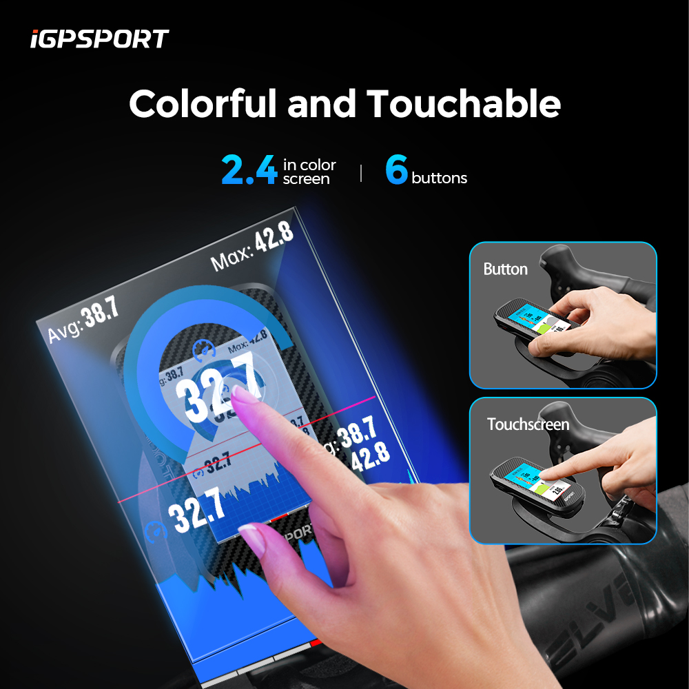 جهاز iGPSPORT BSC300T لقياس بي - مراجعة Cycling Computer Gps Wireless Color Screen وسعره
