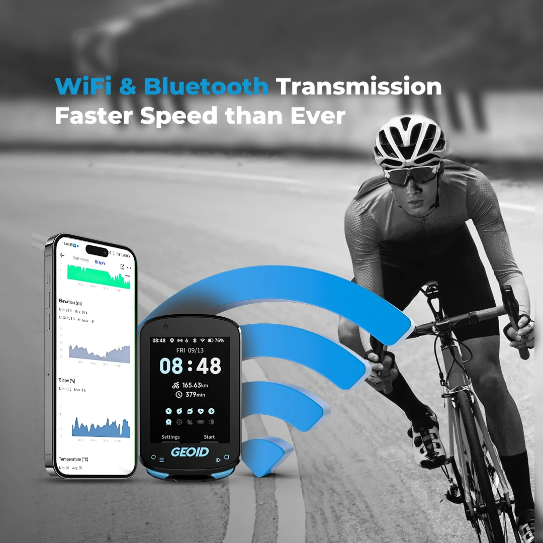 Geoid CC600 دراجة الكمبيوتر شا - مراجعة Cycling Computer Gps Wireless Color Screen وسعره