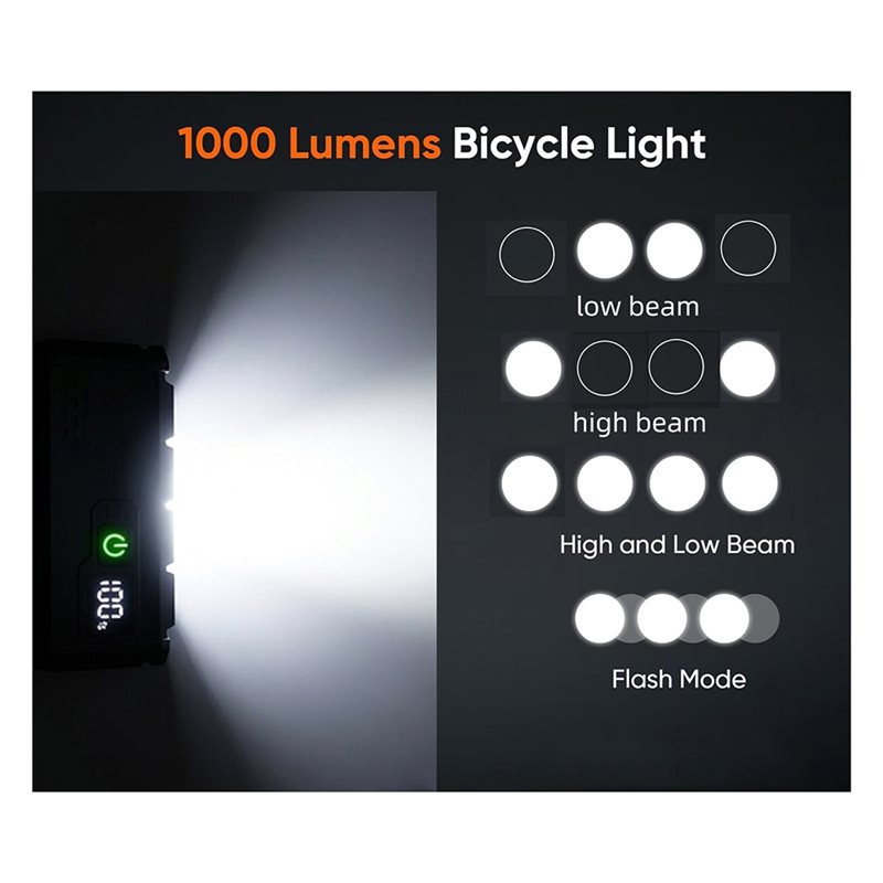 مصباح أمامي للدراجة قابل لإعاد - مراجعة Bike Headlight 2000 Lumens Rechargeable وسعره