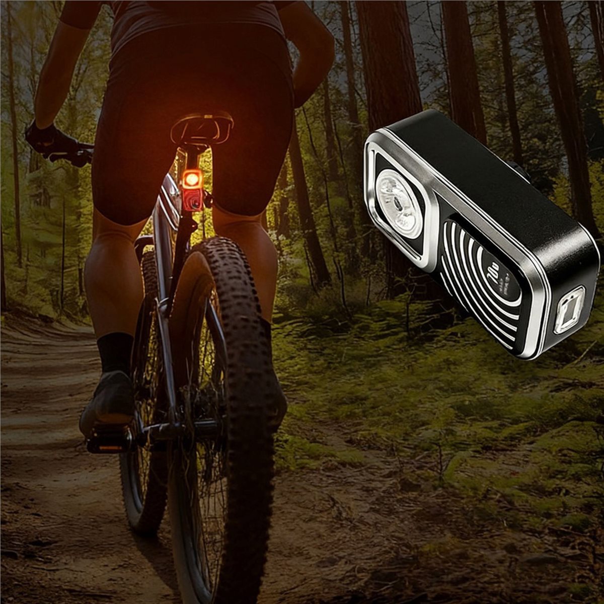 【HOT A88T】 مصباح خلفي للدراجة  - مراجعة Cycling Radar Tail Light Rear Warning وسعره