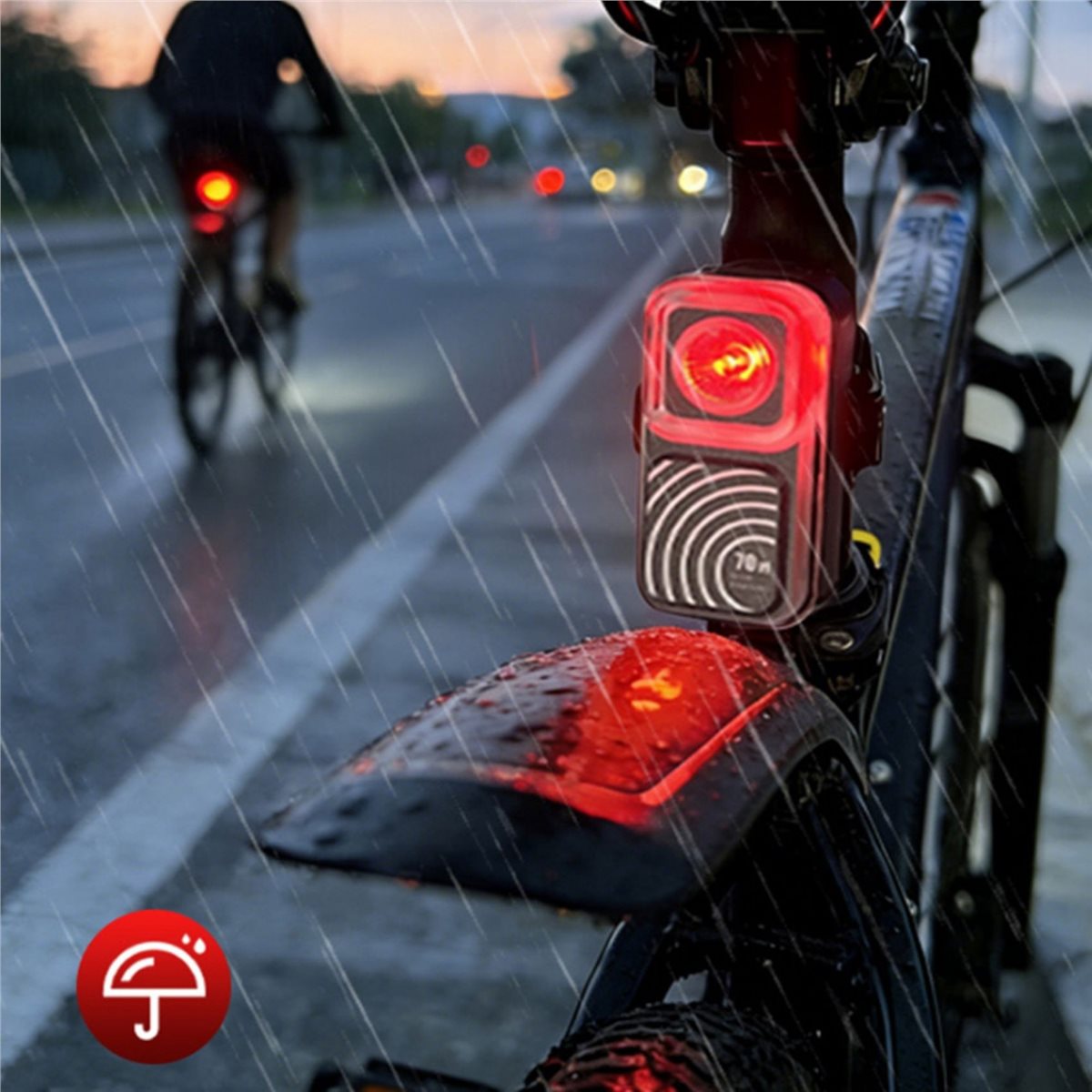 【HOT A88T】 مصباح خلفي للدراجة  - مراجعة Cycling Radar Tail Light Rear Warning وسعره