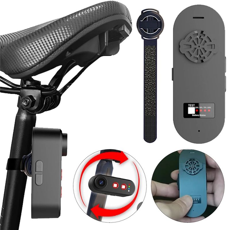 كاميرا خلفية للدراجة CGDS مع م - مراجعة Bike Tail Light With Camera 1080P وسعره