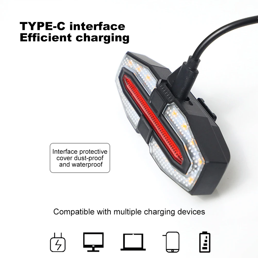 الدراجة الخلفية ضوء بدوره إشار - مراجعة Turn Signal Bike Light Wireless Remote وسعره