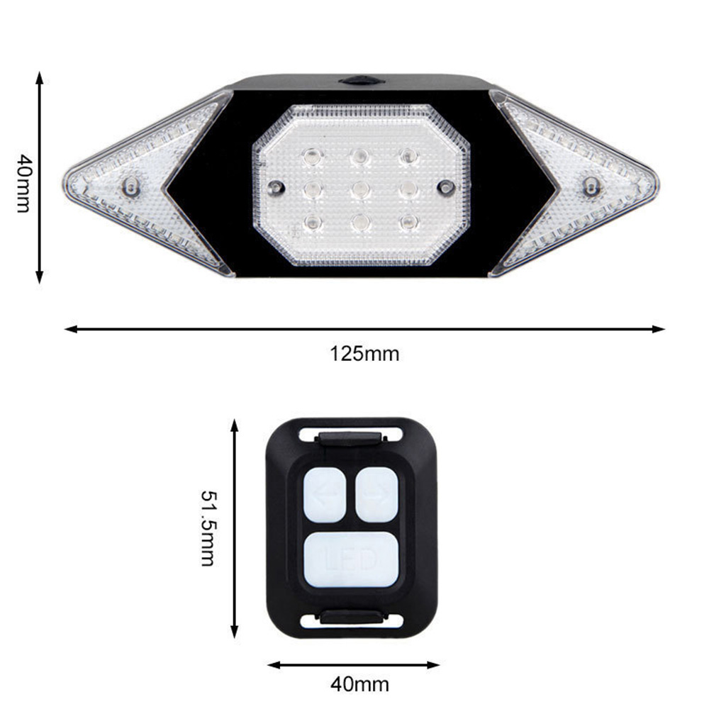 الضوء الخلفي للدراجة بدوره إشا - مراجعة Turn Signal Bike Light Wireless Remote وسعره