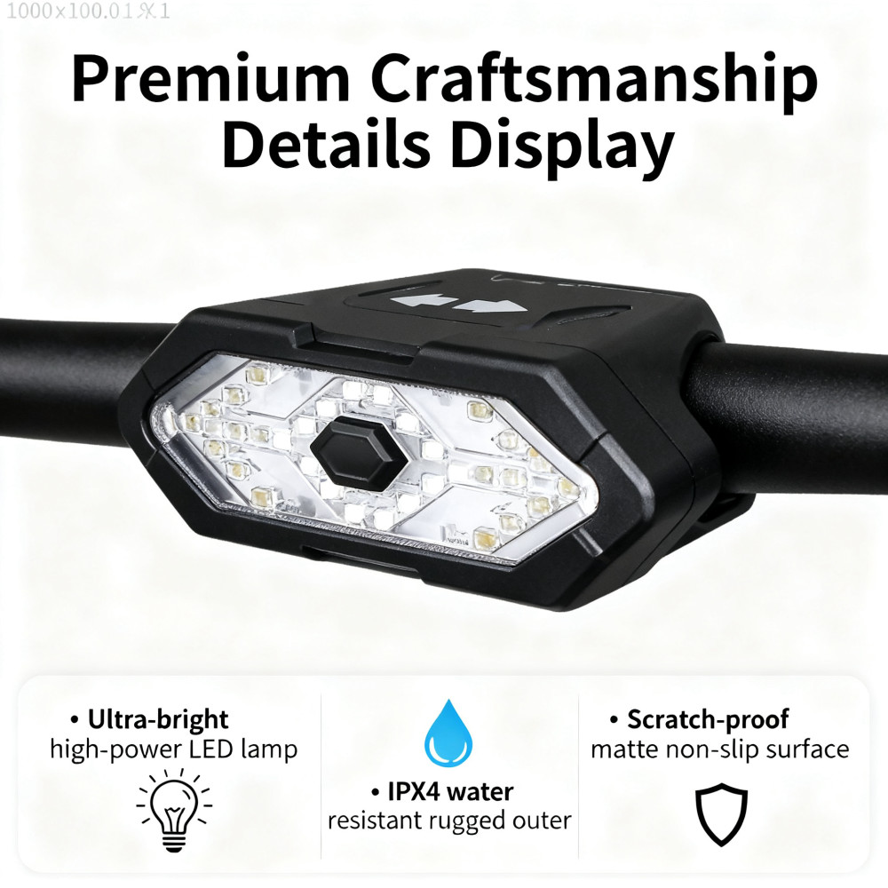 ضوء خلفي للدراجة مع إشارة انعط - مراجعة Turn Signal Bike Light Wireless Remote وسعره