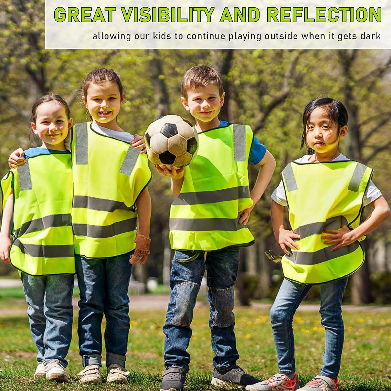 سترة عاكسة للأطفال 10 قطع ملاب - مراجعة Reflective Cycling Vest High Visibility وسعره