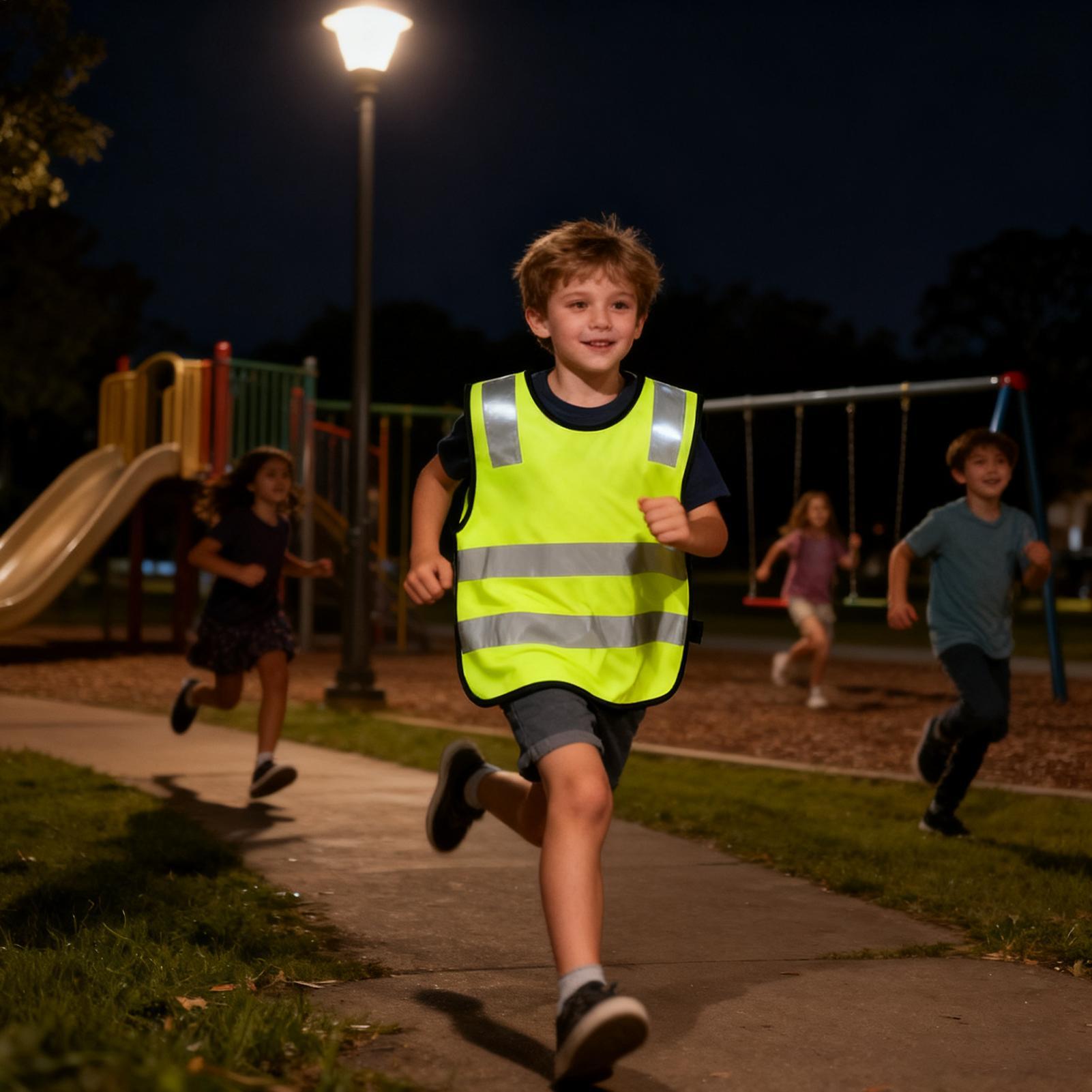 سترة عاكسة للأطفال 10 قطع ملاب - مراجعة Reflective Cycling Vest High Visibility وسعره