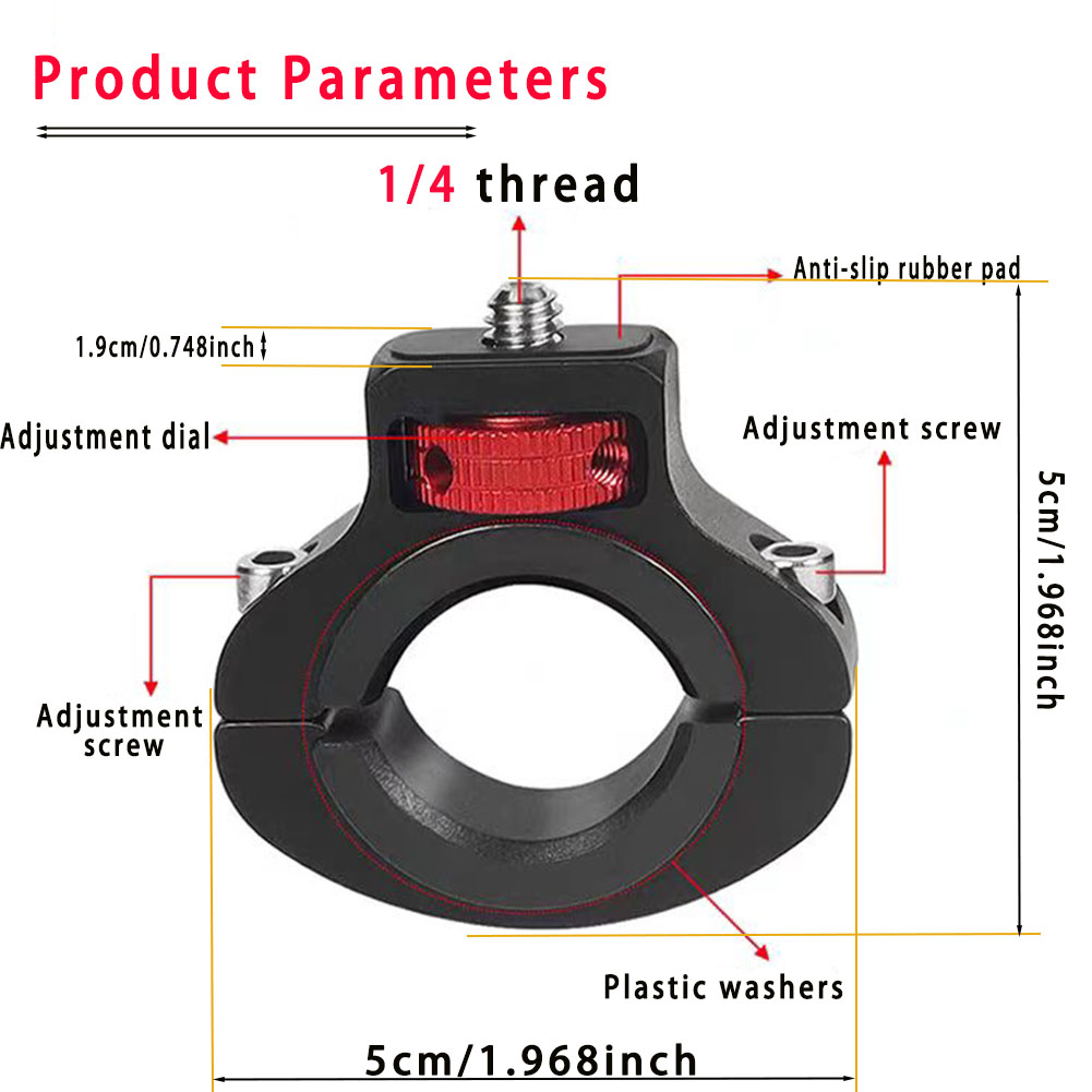 دراجة دراجة المقود حامل جبل ل  - مراجعة Action Camera Bike Mount Aluminum وسعره