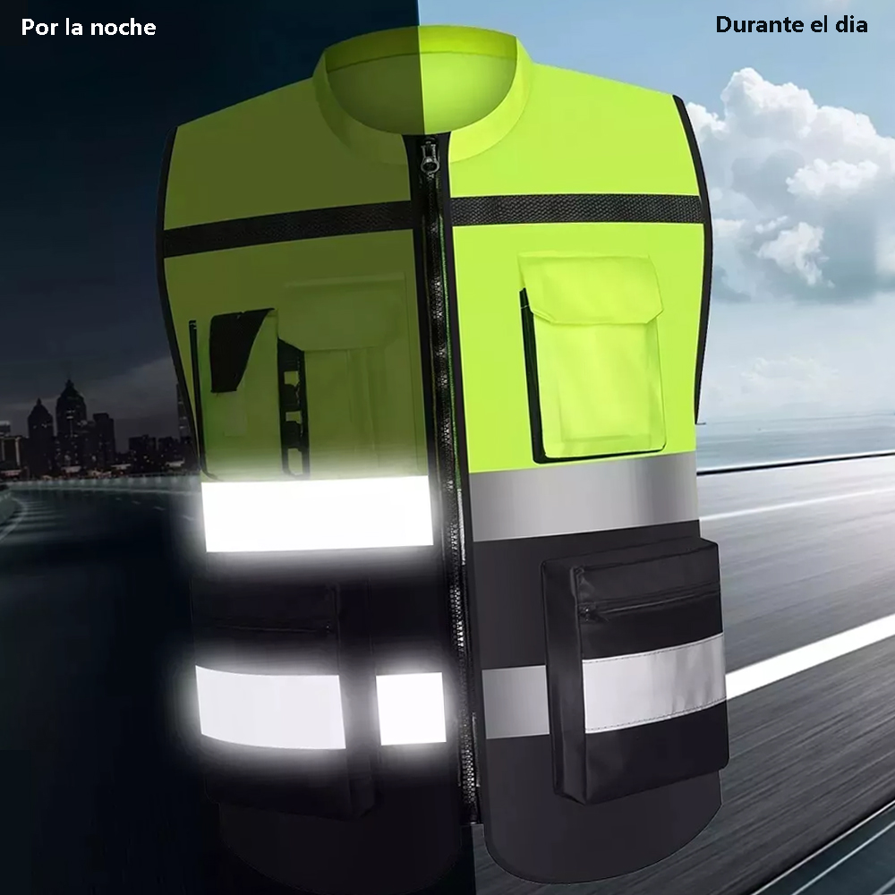 سترة أمان عاكسة صفراء عالية ال - مراجعة Reflective Cycling Vest High Visibility وسعره